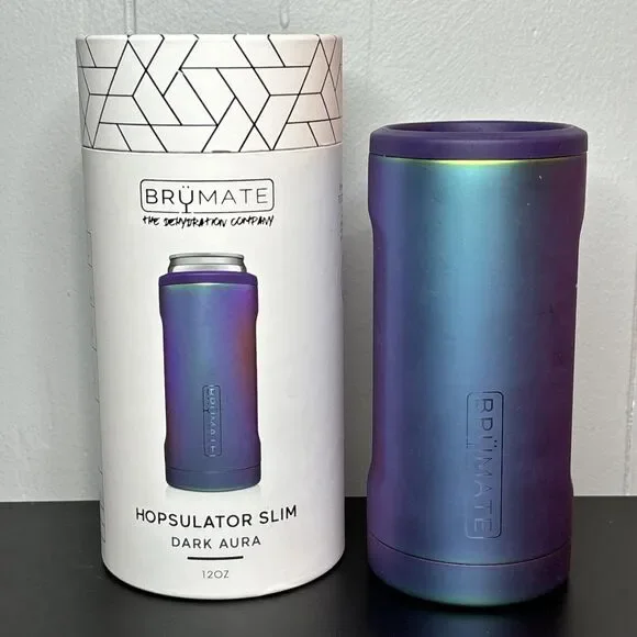 Hopsulator Slim Double-Walled Stainless Steel Insulated Can Coo, 12 oz Dark Aura - Picture 1 of 6